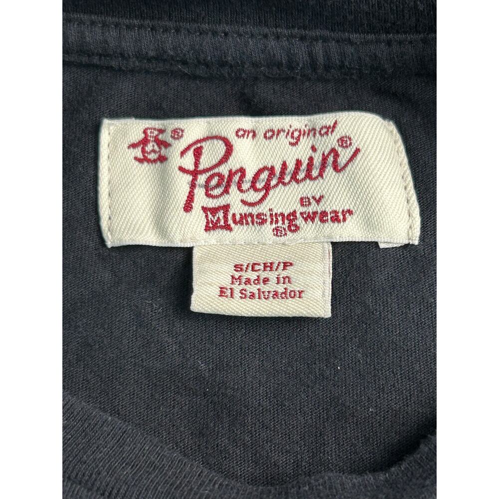 Original Penguin TV Screen Graphic T-Shirt Men's Small Black Tee - Picture 4 of 8